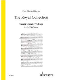 Carol Wonder Tidings Maxwell Davies Satb Min 20 Sheet Music Songbook