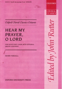 Hear My Prayer O Lord Purcell Rutter 8 Part Choir Sheet Music Songbook