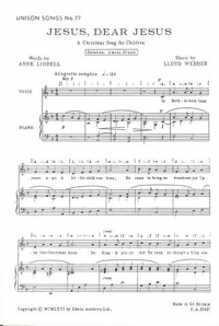 Jesus Dear Jesus Lloyd Webber Unison Sheet Music Songbook