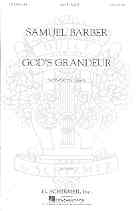 Gods Grandeur Barber Ssaattbb Sheet Music Songbook