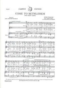 Come To Bethlehem Warlock 2 Part Sheet Music Songbook