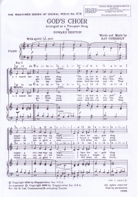 Gods Choir 2pt Overholt Sheet Music Songbook