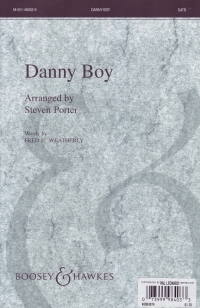 Danny Boy Weatherly/porter Satb Sheet Music Songbook