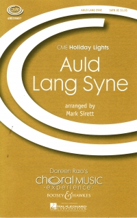 Auld Lang Syne Sirett Satb/piano Sheet Music Songbook