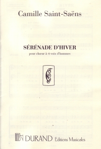 Serenade Dhiver Saint-saens Ttbb Sheet Music Songbook