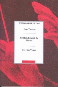 He Hath Entered Heaven Tavener 9 Voices Sheet Music Songbook