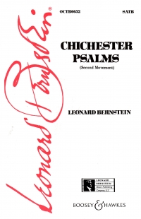 Chichester Psalms 2nd Movement Bernstein Satb Sheet Music Songbook