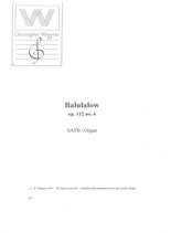 Balulalow Op112 No 6 Wiggins Satb/organ Sheet Music Songbook