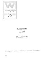 Locus Iste Op129a Wiggins Ssaa A Cappella Sheet Music Songbook