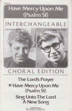 Have Mercy On Me (psalm 51) Kaplan Sa Ssa Sab Sheet Music Songbook