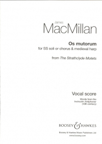 Os Mutorum (strathclyde Motets) Macmillan Ss/harp Sheet Music Songbook