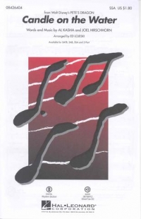 Candle On The Water Kasha/hirschhorn Ssa Sheet Music Songbook