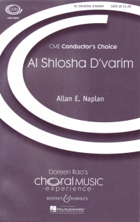 Al Shlosha Dvarim Naplan Satb & Piano Sheet Music Songbook