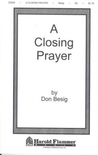 Closing Prayer Besig 2part Sheet Music Songbook