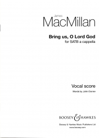 Bring Us O Lord God Macmillan Satb A Cappella Sheet Music Songbook