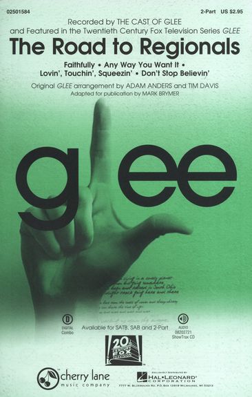 Glee The Road To Regionals 2 Pt & Piano Sheet Music Songbook