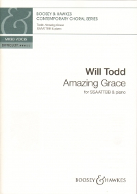 Amazing Grace Todd Ssaattbb & Piano Sheet Music Songbook