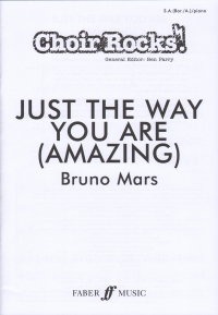 Just The Way You Are Bruno Mars Sa/men Sheet Music Songbook