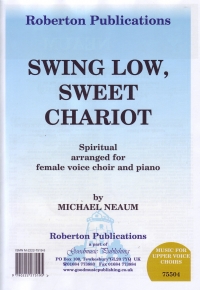 Swing Low Sweet Chariot Neaum Ssaa & Piano Sheet Music Songbook