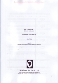 Quomodo Cantabimus Ssaattbb Byrd Arr Edwards Sheet Music Songbook