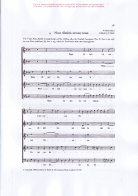 Nunc Dimitis Servum Tumm Sattb Byrd Ed Brett Sheet Music Songbook