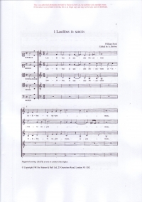 Laudibus In Sanctis Ssatb Byrd Ed Brown Sheet Music Songbook