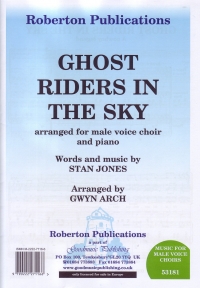 Ghost Riders In The Sky Arr. Gwyn Arch Ttbb Piano Sheet Music Songbook