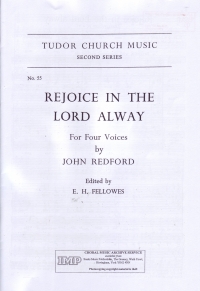 Rejoice In The Lord Alway Satb Redford Sheet Music Songbook