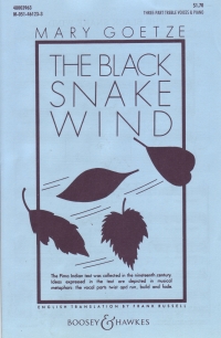 Black Snake Wind Goetze Ssa Sheet Music Songbook