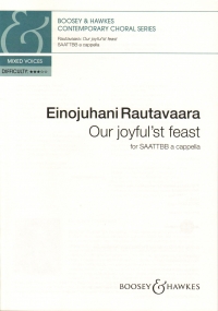 Our Joyfulst Feast Rautavaara Saattbb A Cappella Sheet Music Songbook