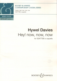 Hey Now Now Now Davies Ssattbb A Cappella Sheet Music Songbook