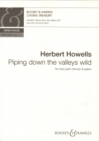 Piping Down The Valleys Wild Howells 2pt Chorus Sheet Music Songbook