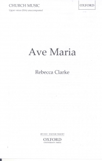 Ave Maria Ssa Unaccompanied Clarke Sheet Music Songbook