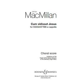 Cum Vidisset Jesus Macmillan Ssssaattbb A Cappella Sheet Music Songbook