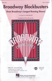 Broadway Blockbusters Medley Brymer Ssa Sheet Music Songbook