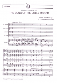 The Song Of The Jolly Roger Candish Ttbb Sheet Music Songbook