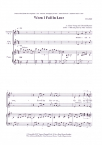 When I Fall In Love Ssaa  Arr Simmons Sheet Music Songbook