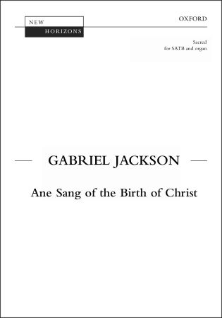 Ane Sang Of The Birth Of Christ Jackson Satb & Org Sheet Music Songbook