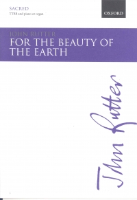 For The Beauty Of The Earth Rutter Ttbb & Piano Sheet Music Songbook