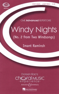 Raminsh Windy Nights 4 Part Treble & Piano Sheet Music Songbook