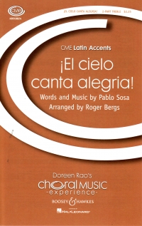 El Cielo Canta Alegria Bergs Sa & Piano Sheet Music Songbook