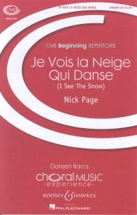 Je Vois La Neige Qui Danse Page Unison Sheet Music Songbook