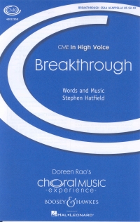 Breakthrough Hatfield Ssa A Cappella Sheet Music Songbook