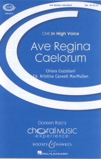 Ave Regina Caelorum Cozzolani Ssa & Organ Sheet Music Songbook