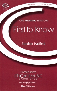 First To Know Hatfield Ssa Sheet Music Songbook