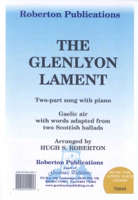 Glenlyon Lament Roberton 2pt Choir Female Voice Sheet Music Songbook