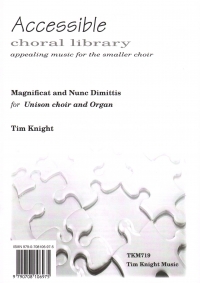 Magnificat & Nunc Dimittis Knight Unison & Organ Sheet Music Songbook