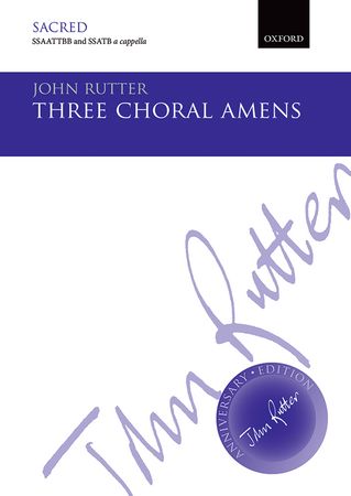 Three Choral Amens Rutter Ssaattbb A Cappella Sheet Music Songbook