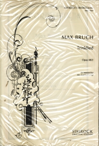 Trinklied Op. 48/2 Bruch Ttbb Sheet Music Songbook