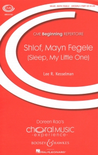 Shlof Mayn Fegele Kesselman Unison Or 2 Pt Sheet Music Songbook